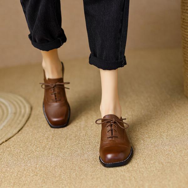 Exquisite Handcrafted Leather Women's Shoes: A Touch of Luxury(Egupai888345)