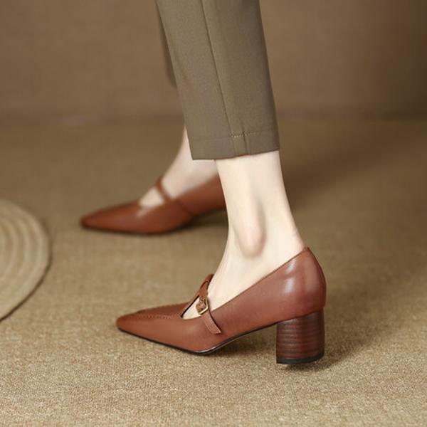 Exquisite Handcrafted Leather Women's Shoes: Elevate Your Elegance with Luxury Quality(Egupai888400)