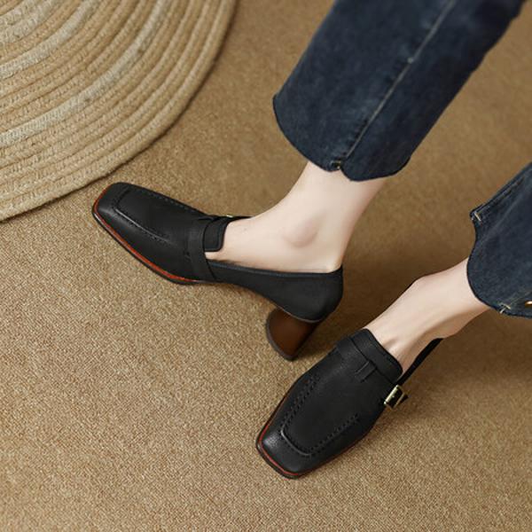 Handcrafted Genuine Leather Women's Shoes: Elegance, Luxury & Quality Craftsmanship(Egupai888425)