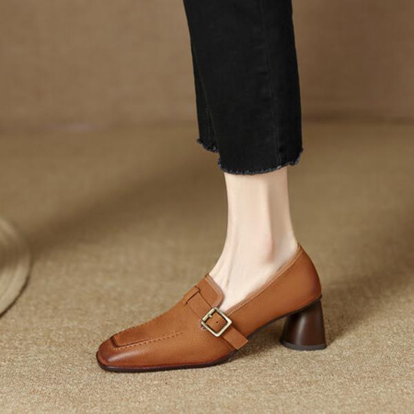 Handcrafted Genuine Leather Women's Shoes: Elegance, Luxury & Quality Craftsmanship(Egupai888425)