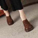 Exquisite Handcrafted Leather Women's Shoes: Elevate Your Elegance with Luxury(Egupai8882304)