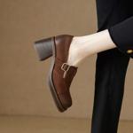 Handcrafted Luxury Leather Women's Shoes: Elegance in Every Detail(Egupai888430-1)