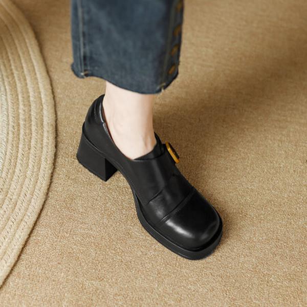 Luxury Handmade Leather Women's Shoes: Elegance in Every Stitch(Egupai888432-1)