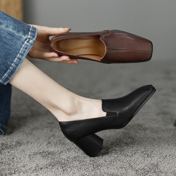 Handcrafted Luxury Leather Women's Shoes - Elegance Redefined(Egupai8882319)