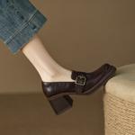 Elegant Handcrafted Leather Women’s Shoes: Luxury Craftsmanship(Egupai8882339)