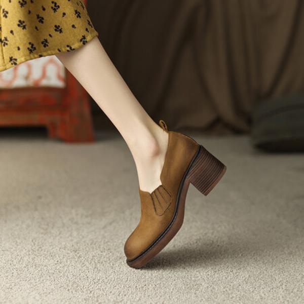 Exquisite Handcrafted Leather Women's Shoes for Elegant Luxury(Egupai8882334)