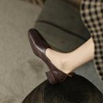 Exquisite Handmade Genuine Leather Women's Shoes: Luxury Craftsmanship & Elegance(Egupai8882335)
