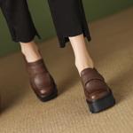 Elegant Handcrafted Genuine Leather Women's Shoes: Luxury & Craftsmanship(Egupai8882357)