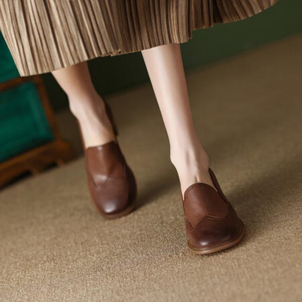 Handcrafted Premium Leather Women's Shoes - Elegance Meets Luxury(Egupai8882362)