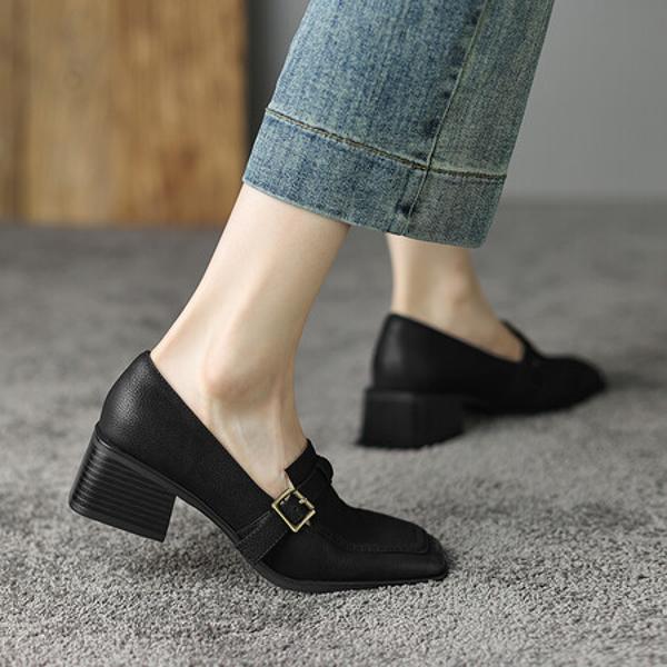 Handcrafted Luxury Genuine Leather Women's Shoes for Elegant Style(Egupai8882314)