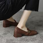 Handcrafted Luxury Genuine Leather Women's Shoes for Elegant Style(Egupai8882314)