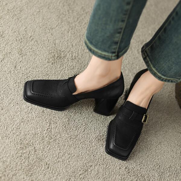 Handcrafted Leather Women's Shoes: Elegant Luxury Quality(Egupai8882328)