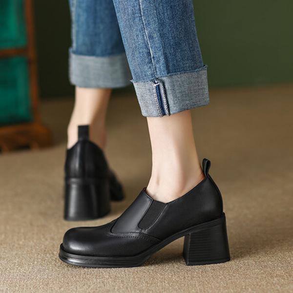 Handcrafted Leather Women's Shoes: Luxurious Elegance and Quality(Egupai888440)