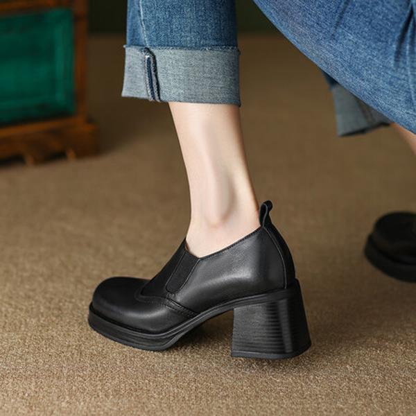 Handcrafted Leather Women's Shoes: Luxurious Elegance and Quality(Egupai888440)