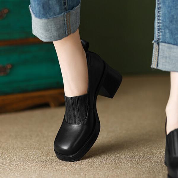 Elegant Handcrafted Premium Leather Women's Shoes(Egupai888441)