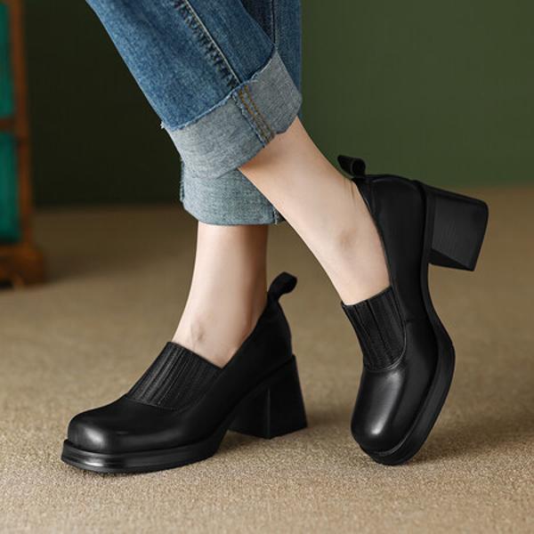 Elegant Handcrafted Premium Leather Women's Shoes(Egupai888441)