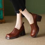 Elegant Handcrafted Premium Leather Women's Shoes(Egupai888441)