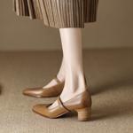 Handcrafted Luxury Leather Women’s Shoes – Elegance Redefined(Egupai8882371)