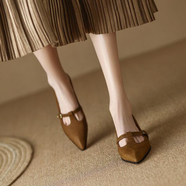 Elevate Your Style with Luxurious Handmade Leather Women's Shoes(Egupai8882368)
