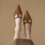 Elevate Your Style with Luxurious Handmade Leather Women's Shoes(Egupai8882368)