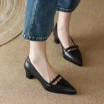 Elegant Handcrafted Leather Women's Shoes of High Quality(Egupai8882372)