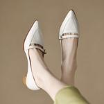Elegant Handcrafted Leather Women's Shoes of High Quality(Egupai8882372)