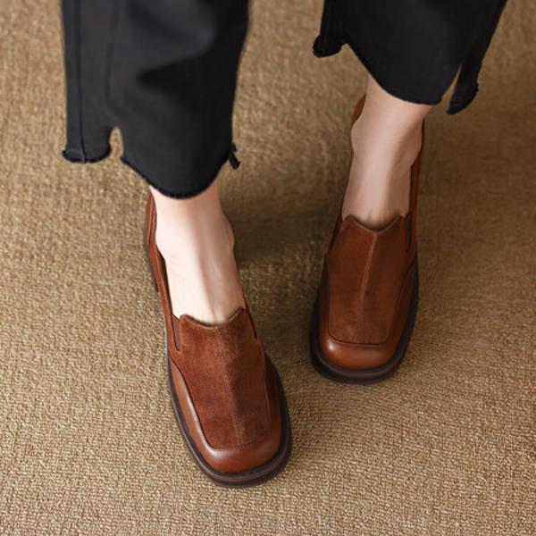 Luxurious Handcrafted Leather Women’s Shoes with Elegance(Egupai8882356)