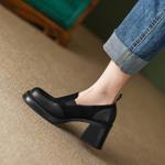 Luxurious Handcrafted Leather Women’s Shoes with Elegance(Egupai8882356)