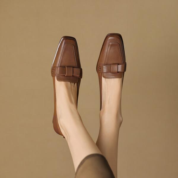 Elegant Handmade Leather Women's Shoes - Luxurious Craftsmanship(Egupai8882391)