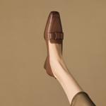 Elegant Handmade Leather Women's Shoes - Luxurious Craftsmanship(Egupai8882391)