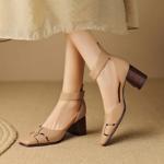 Handcrafted Luxury Leather Women's Shoes with Timeless Elegance(Egupai8882396)