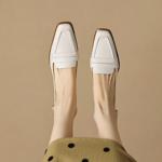 Handcrafted Leather Women's Shoes: Luxury & Elegance(Egupai8882501)