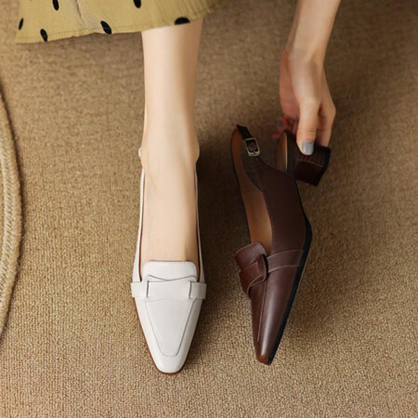 Elegant High-End Handmade Leather Women's Shoes: Exquisite Craftsmanship Quality(Egupai8882506)