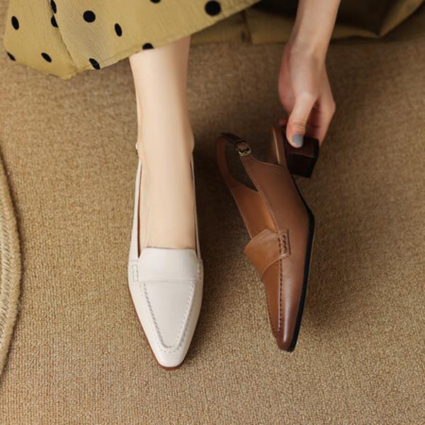 Elegant Handcrafted Leather Women's Shoes - Luxury Quality(Egupai8882507)