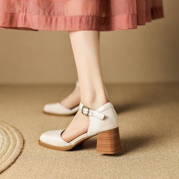 Elegant Artisan Leather Women’s Shoes: Luxe Craftsmanship(Egupai8882399)