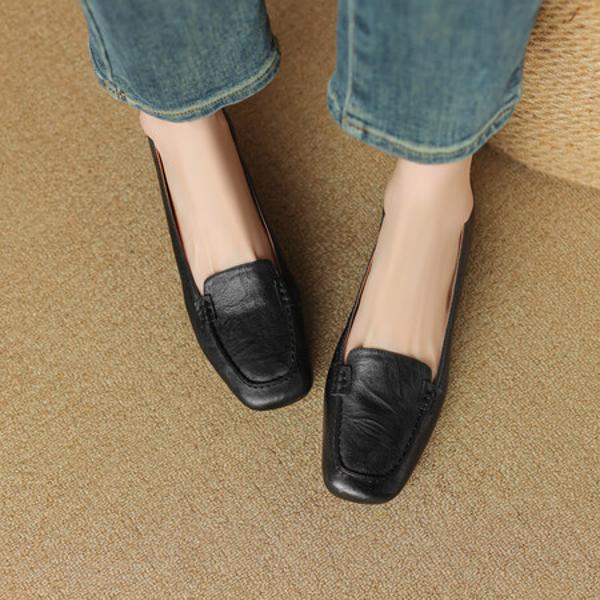 Handcrafted Luxury Real Leather Women's Shoes - Elegant Quality Artistry(Egupai8882557)