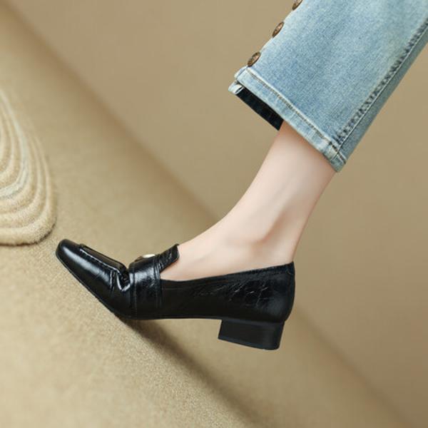 Handcrafted Luxury Leather Women’s Shoes - Elegant Quality(Egupai8882582)