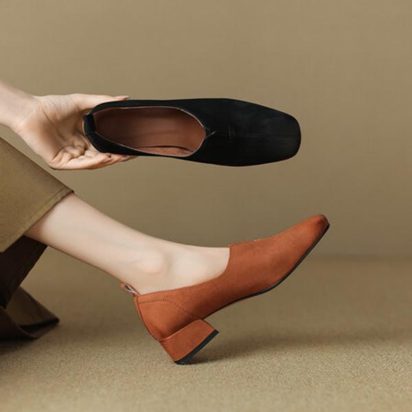 Elegant Handcrafted Genuine Leather Women's Shoes with Luxury Craftsmanship(Egupai8882月-35)