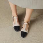 Elegant Handmade Genuine Leather Women's Shoes - Luxurious Craftsmanship(Egupai8882621)