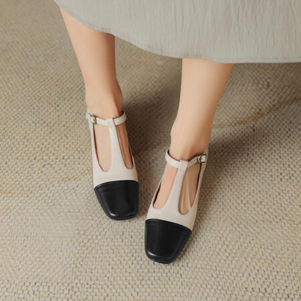 Elegant Handmade Genuine Leather Women's Shoes - Luxurious Craftsmanship(Egupai8882621)