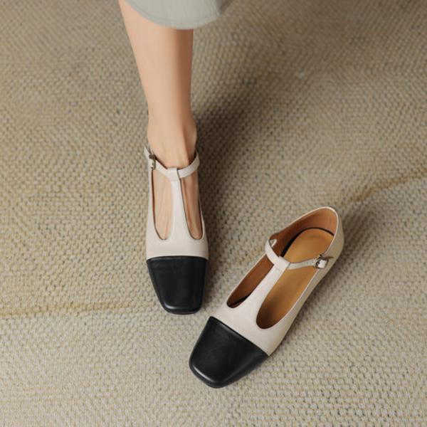 Elegant Handmade Genuine Leather Women's Shoes - Luxurious Craftsmanship(Egupai8882621)