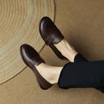 Exquisite Handcrafted Genuine Leather Women's Shoes: An Elegance of Luxury and Quality.(Egupai8882629)