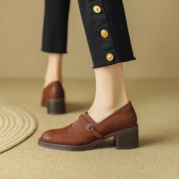 Elegant Handmade Leather Women’s Shoes - Luxury Craftsmanship(Egupai8882586)