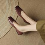 Elegant Handcrafted Genuine Leather Women's Shoes: A Luxurious Craftsmanship Experience(Egupai8882630)