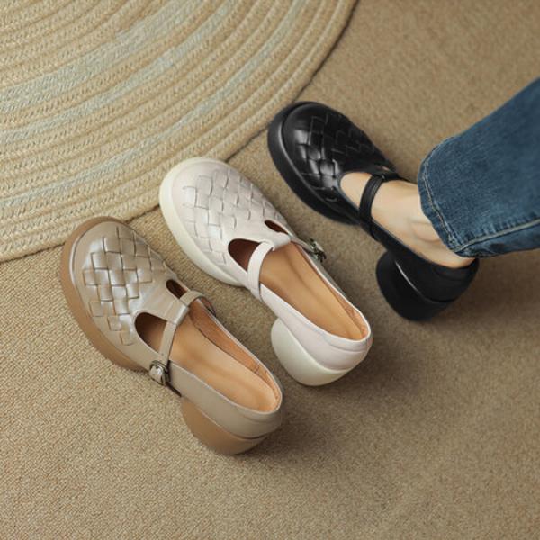 Handcrafted Luxury Leather Women's Shoes: Elegance in Every Stitch and Detail(Egupai8882649)