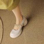 Elegant Handmade Genuine Leather Women's Shoes - Luxury Craftsmanship(Egupai8882658)