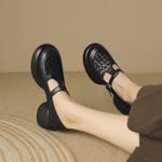 Handcrafted Leather Women's Shoes: Luxury Meets Elegance(Egupai8882657)