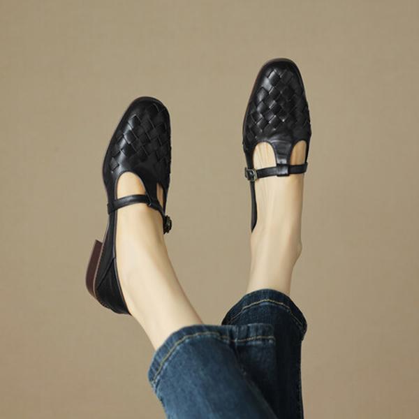 Exquisite Handcrafted Leather Women's Shoes: Elegance in Every Stitch(Egupai8882652)