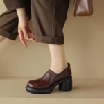 Elegant Handmade Leather Women's Shoes of Exquisite Quality(Egupai8882741)