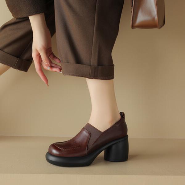 Elegant Handmade Leather Women's Shoes of Exquisite Quality(Egupai8882741)